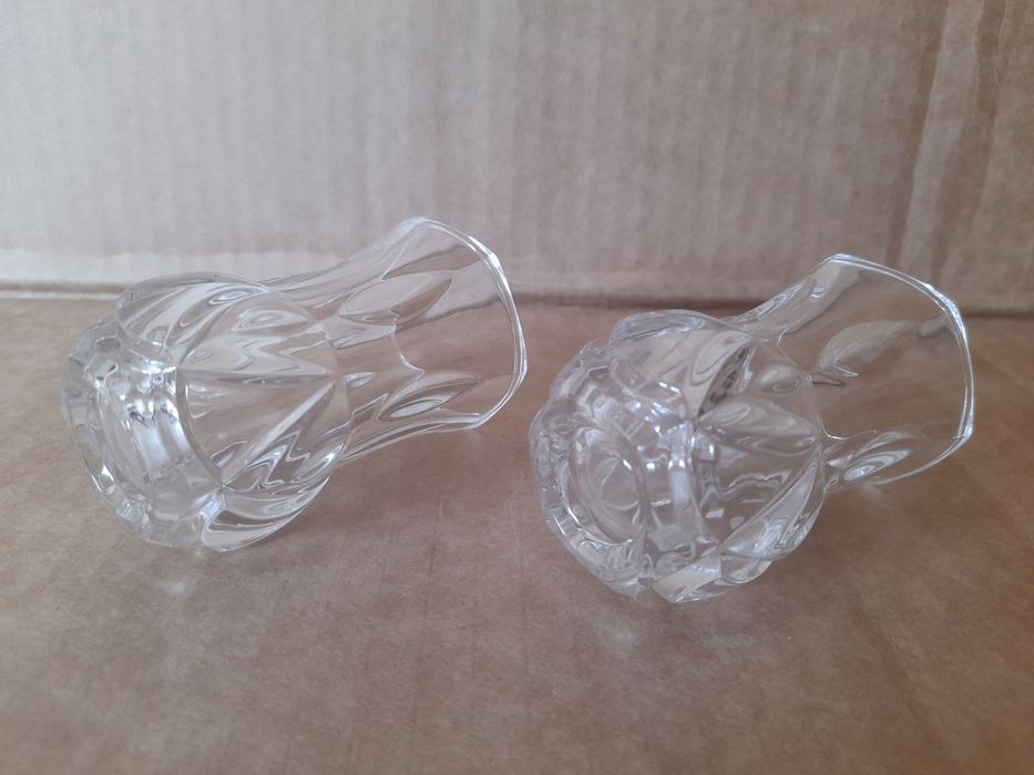Par de copos de cristal