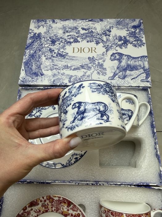 Чайний набір Dior чашка Dior чайний сервіз Діор диор