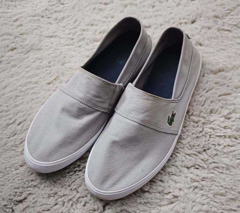 Оригінальні Чоловічі Сліпони Lacoste Marice LCR слипоны  кеды мокасины