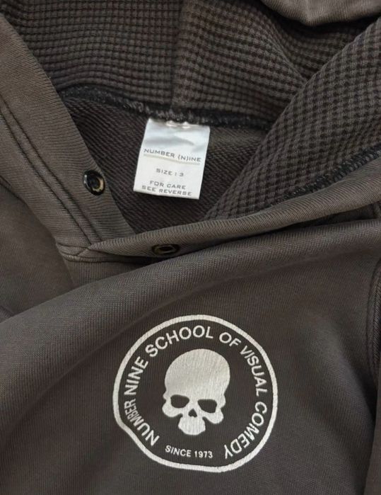 S-М. Number (N)ine Shield hoodie