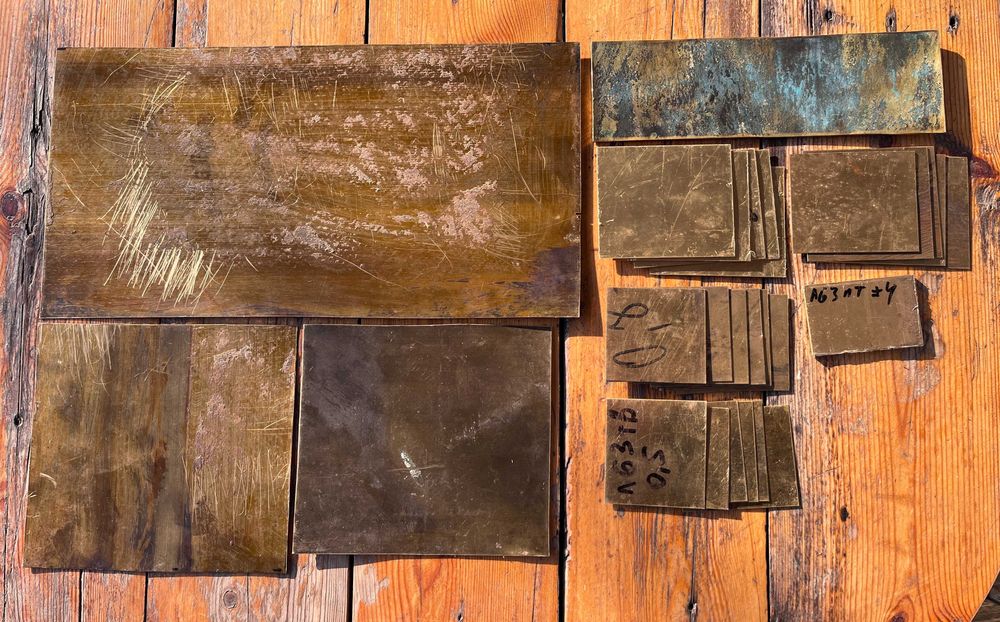 Пластина, лист латунь 0,5-3 мм