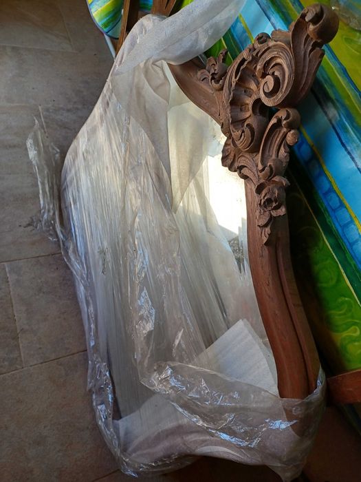 Espelho antigo madeira maciça