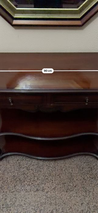 Conjunto de consola e espelho