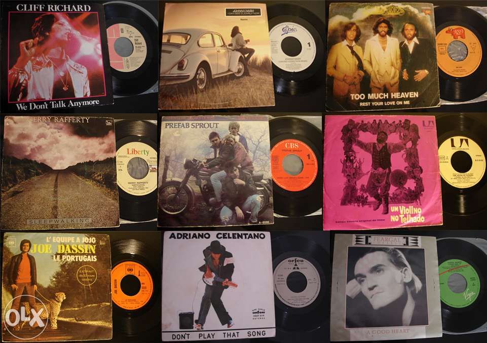 Vários Singles em Vinil - Anos 60/70/80