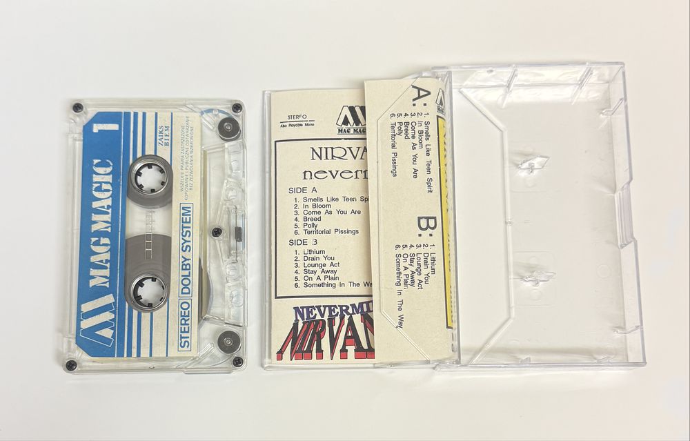 Nirvana Nevermind kaseta magnetofonowa audio