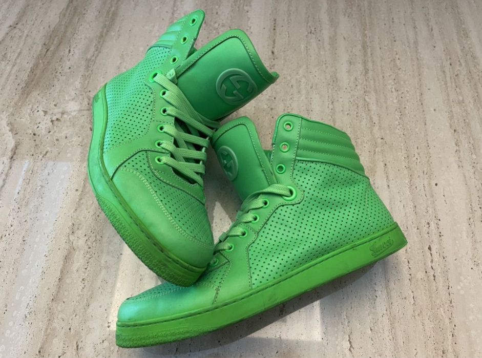 Gucci neon highighter sneakers