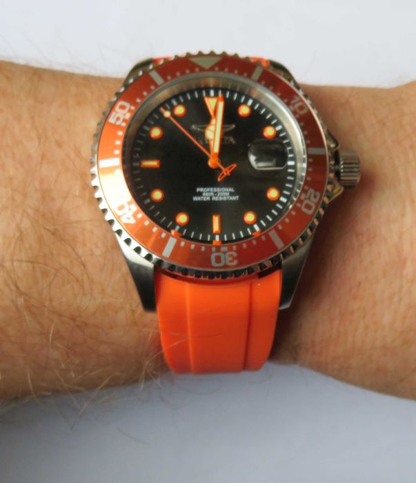 Zegarek diver Invicta Pro Diver  pomarańczowy