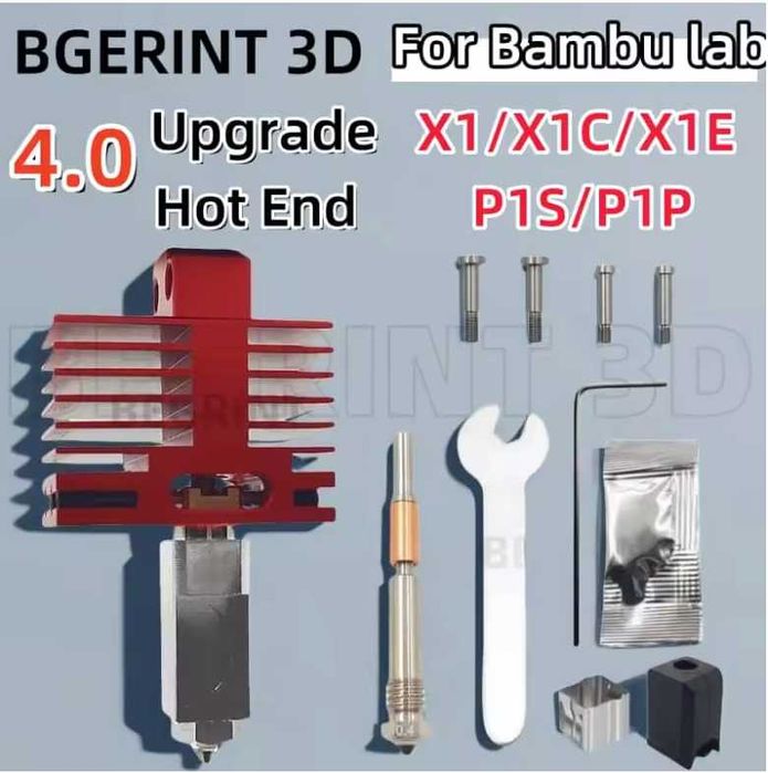 Хотенд Hotend TZ 4.0 з соплом 0.4mm, знімна насадка Bambu Lab X1 / P1S
