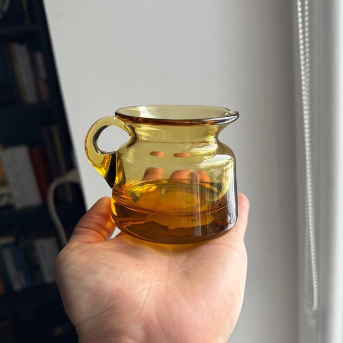 Dzbanek miniatura Horbowy kolorowe szkło PRL