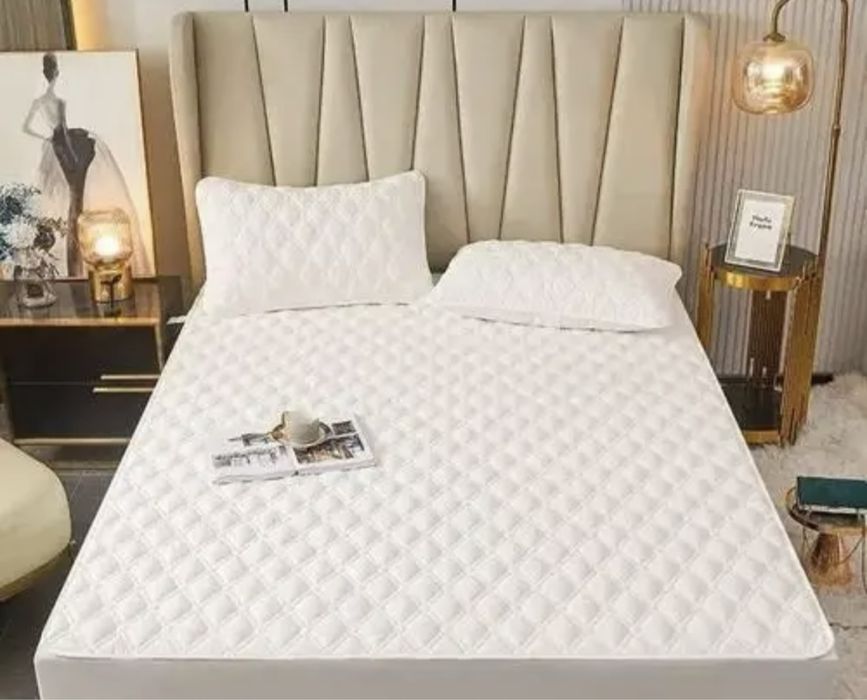 Акція! Хіт! Стьобаний прошитий еко наматрасник наматрацник хлопковий