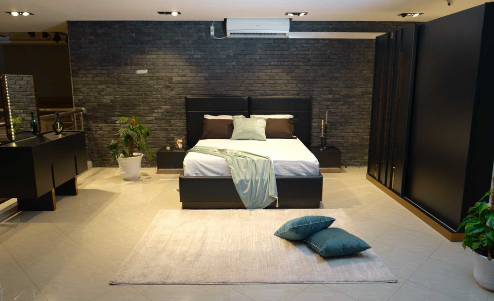 Conjunto Quarto Completo Casal Novo | Cama Roupeiro Cómoda Mesa