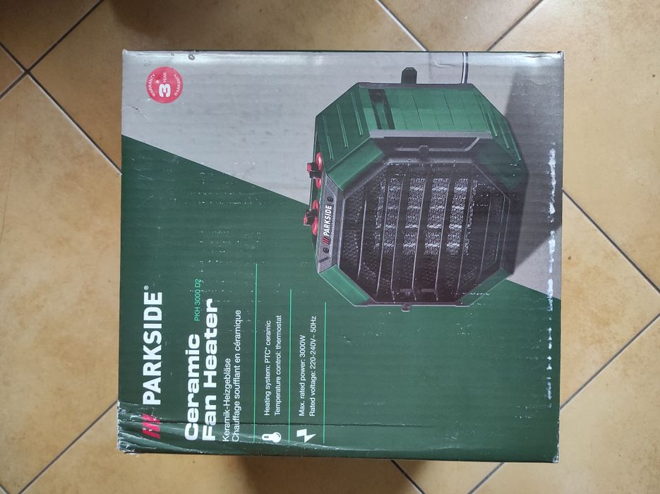 НІМЕЧЧИНА Обігрівач 3000 Вт керамічний Parkside PKH 3000 D2 пушка