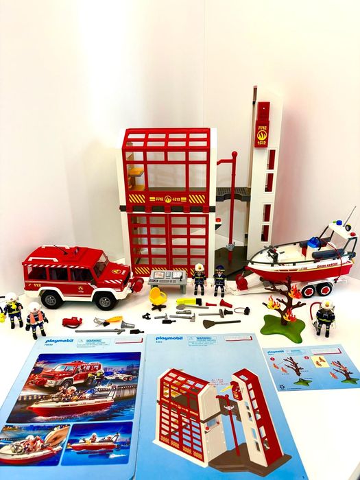 Playmobil Klocki City Action 5361 Kwatera Straży Pożarnej z Alarmem