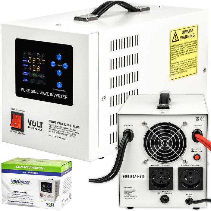 ДБЖ UPS Volt Polska SINUS PRO 2200E PLUS 12V 1200/2200W (3SPM22012M)