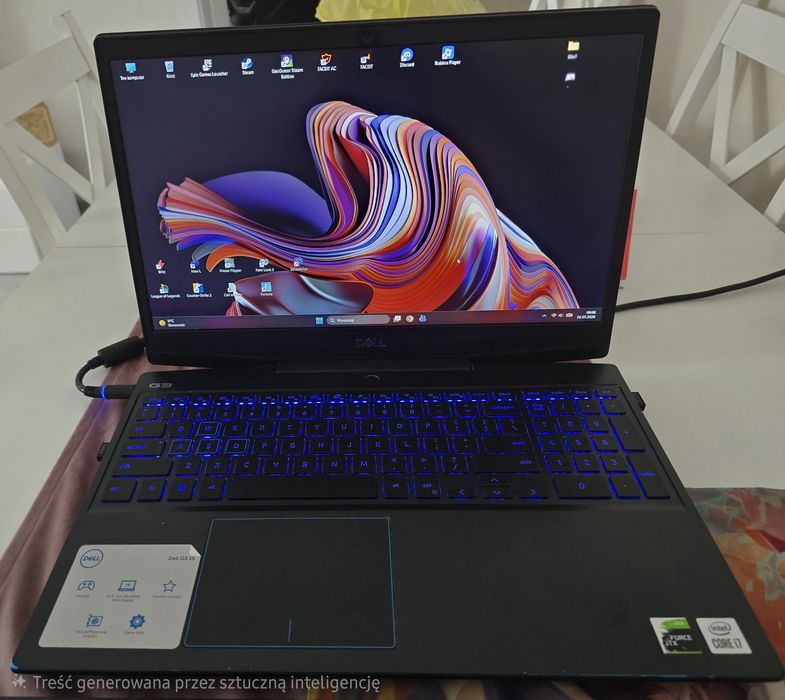 Laptop Gamingowy Dell G3 120hz 15' 1TB SSD 500Gb HDD