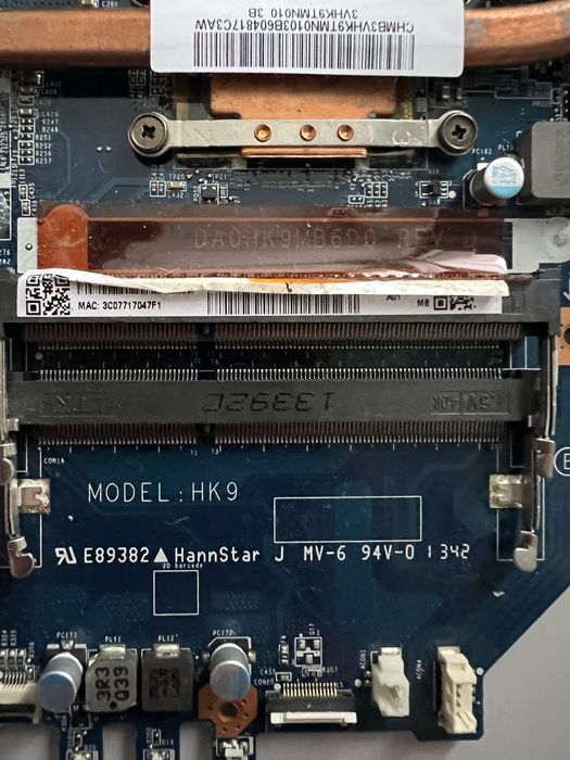 I3 Motherboard Sony VAIO SVF15 DA0HK9MB6D0 REV: D