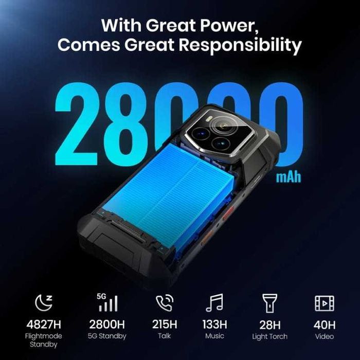 Fossibot F107 Pro 5G 12GB/512GB IP69K 28000 mAh 2,5GHz