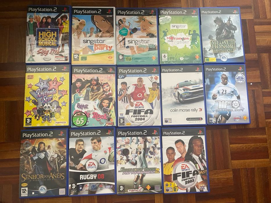 PlayStation 2 PS2 + Comando + Cartão Memória + Vários Jogos