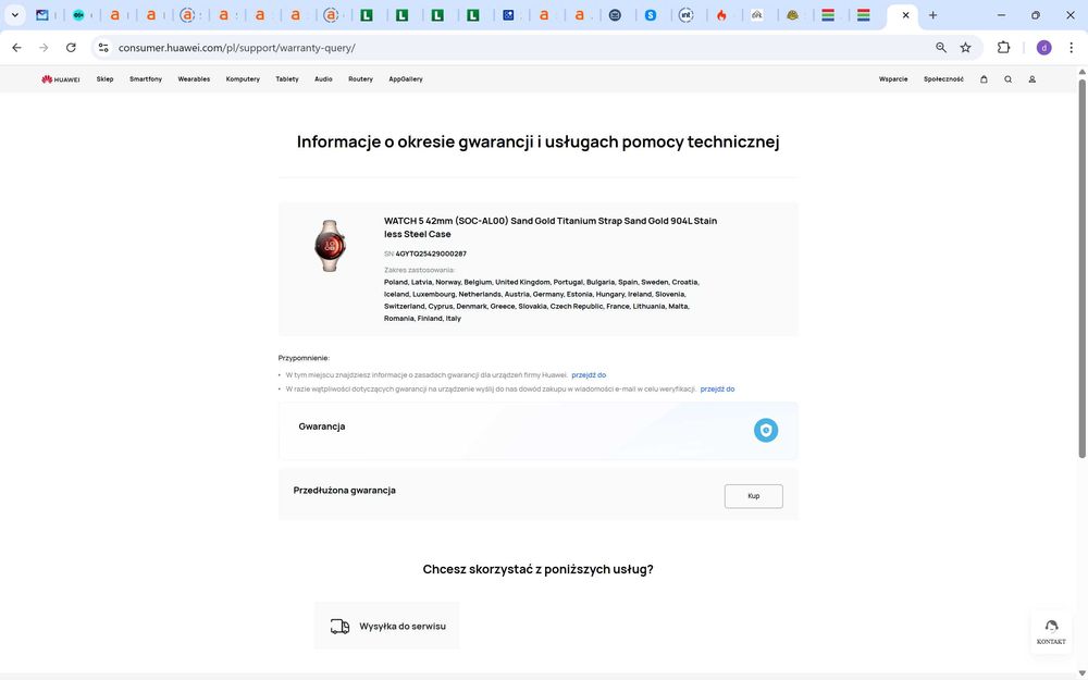 HUAWEI WATCH 5 Elite 42mm NOWY NIEAKTYWOWANY gwar.prod24M!komplet !