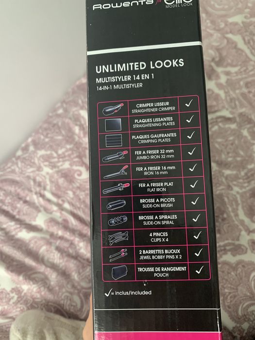Rowenta unlimited looks - modeladores de cabelo 14 em 1