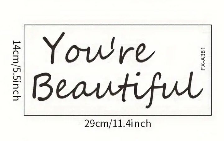 Autocolante espelho "You're Beautiful"