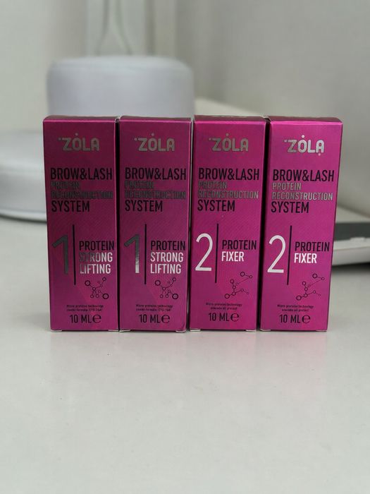 2x Zestaw do laminacji brwi i rzęs Zola Protein 1 i 2