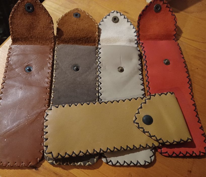 Pack de 5 ( porta-canetas) em pele