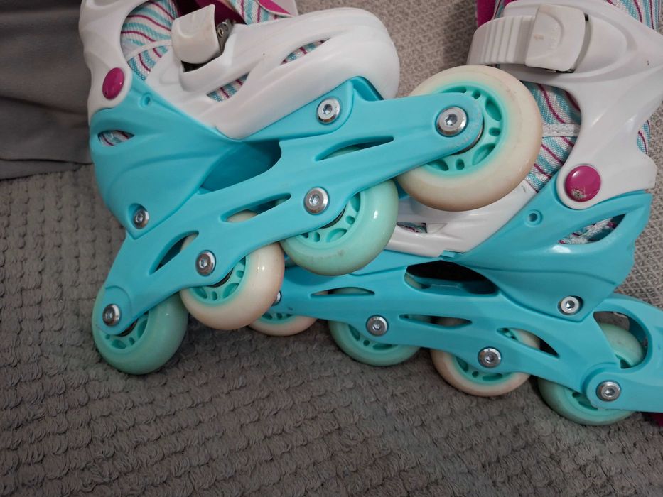 Raven Loret Patins de rodas ajustáveis 2 em 1 com rodas luminosas