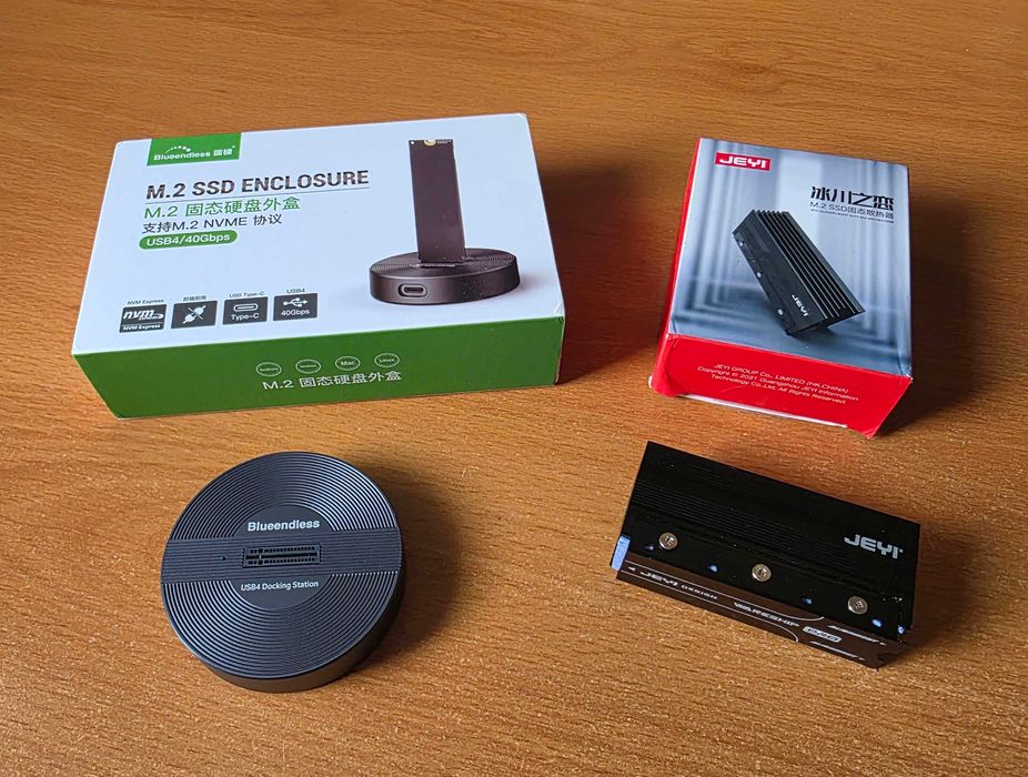Blueendless stacja dokująca USB4 40 Gb/s do dysków M.2 NVME + radiator