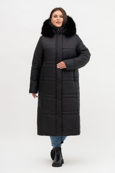 Жеская удлинённая зимняя куртка пуховик пальто. 52-66р