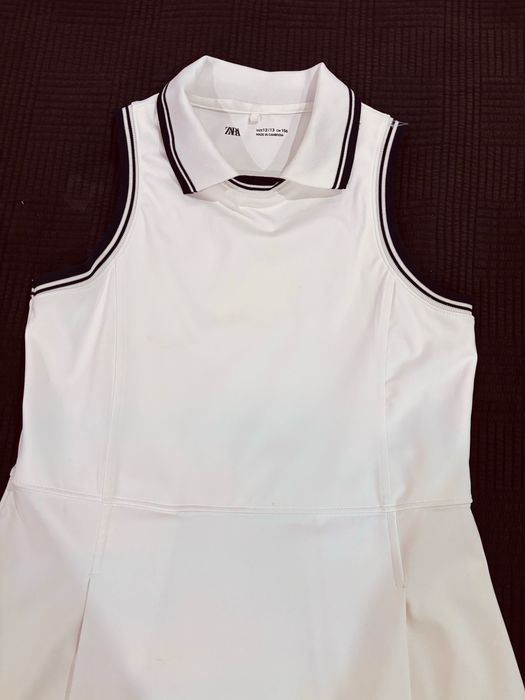 Vestido Zara Criança Branco 12/13 Anos