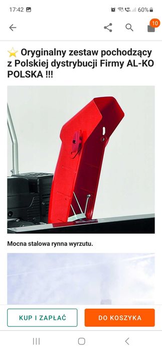 Odśnieżarka AL-KO 62cm  6KM