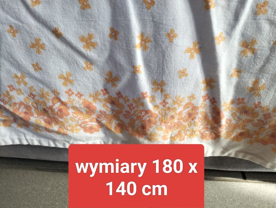 Podkład na łóżko pościel PRL