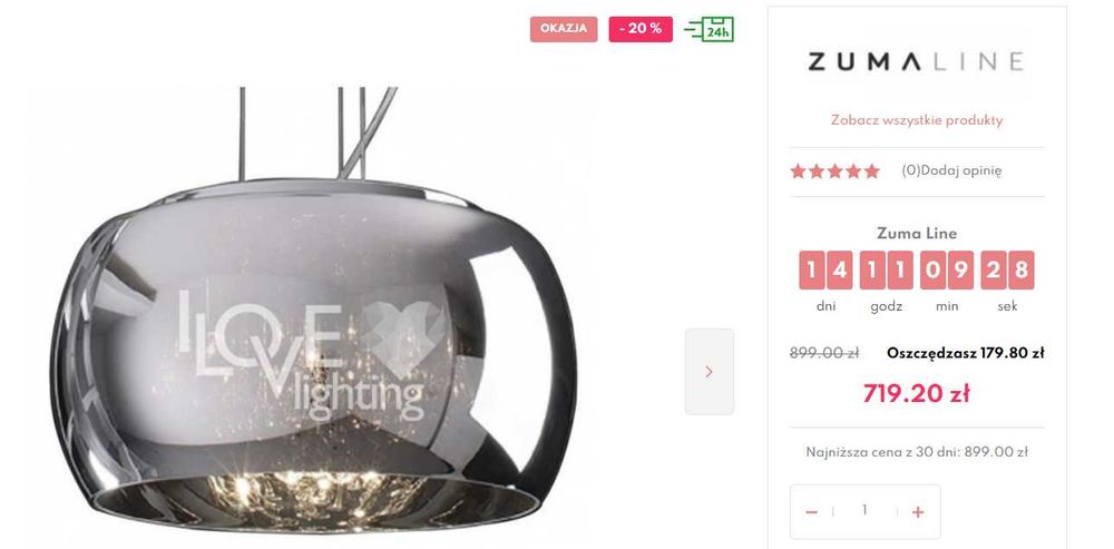 Lampa wisząca CRYSTAL  Zuma Line chromowana srebrna sople metal