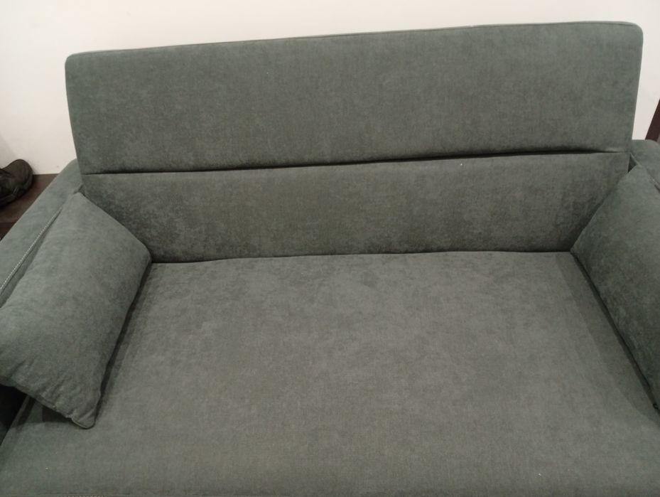 Sofa 2-osobowa Rozkładana do Spania, do 200 kg, Drewniana Rama