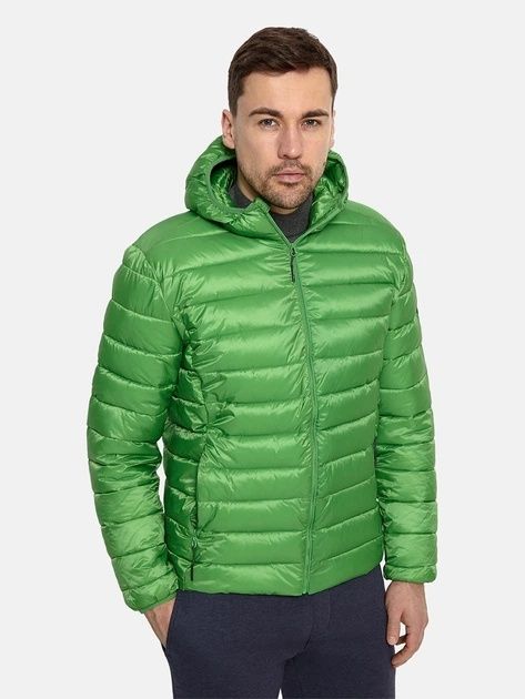 Пухова куртка blauer austin колір зелений демісезонна мікропуховик