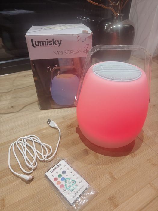 Głośnik lampa bluetooth multikolor