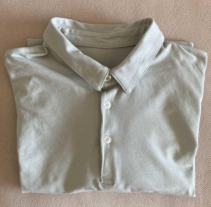koszulka polo w kolorze mięty, L slim fit, H&M, 15 zł