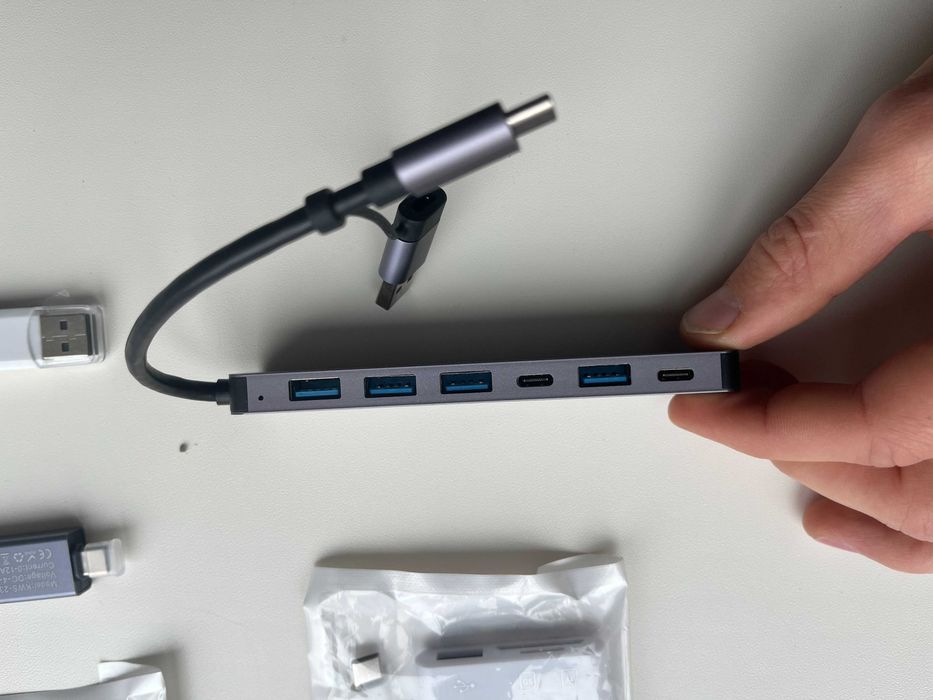 USB-C Хаб, Тестер, Кардридер та OTG адаптери (Нові)