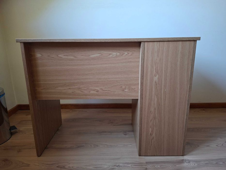 Biurko komputerowe, małe, do biura, pokoju, jasny brąz, 75x100x50 cm