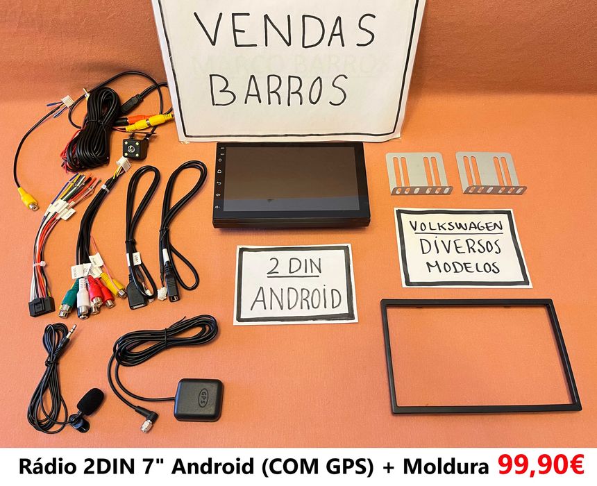 (NOVO) Rádio 2DIN • VW Transporter T4 / T5 / T6 • Android [4+64GB]