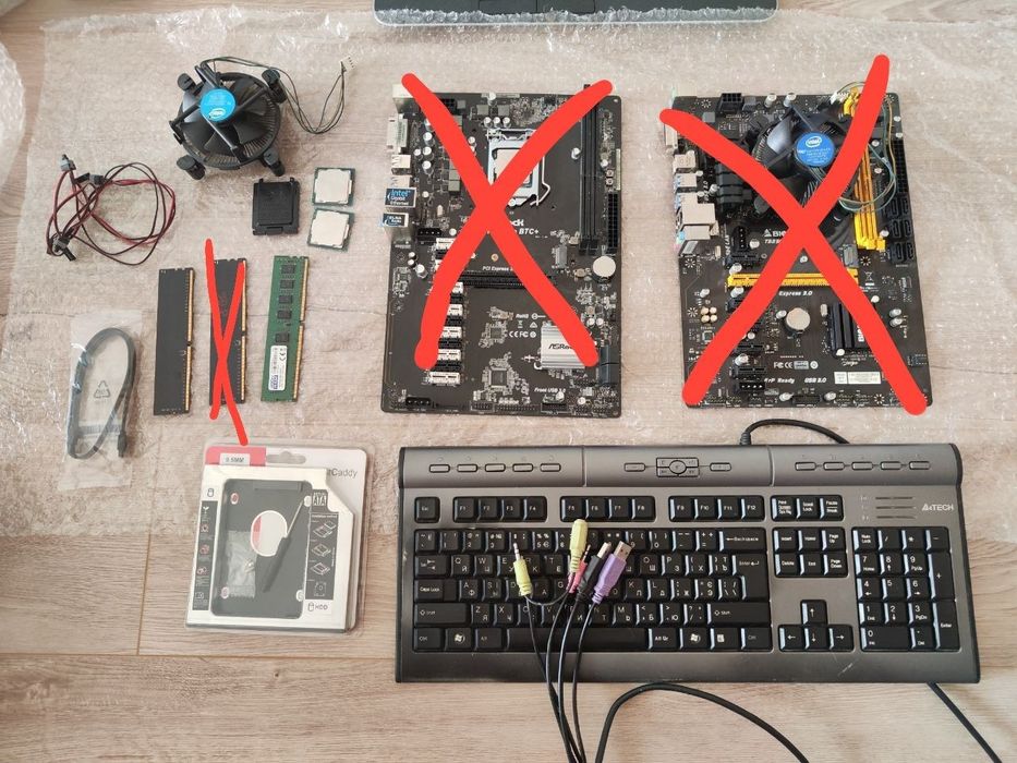 Клавіатура оперативна пам'ять охолодження процесор охлаждение куллер