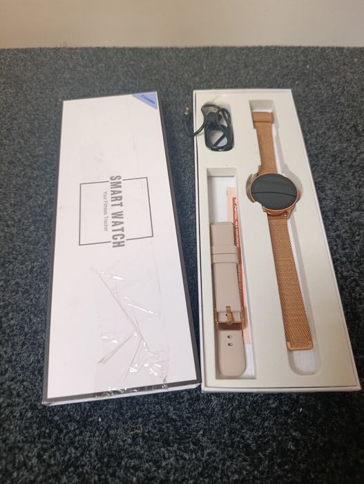 Elegancki Smartwatch Damski Fitonme | Złoty | 2 Paski