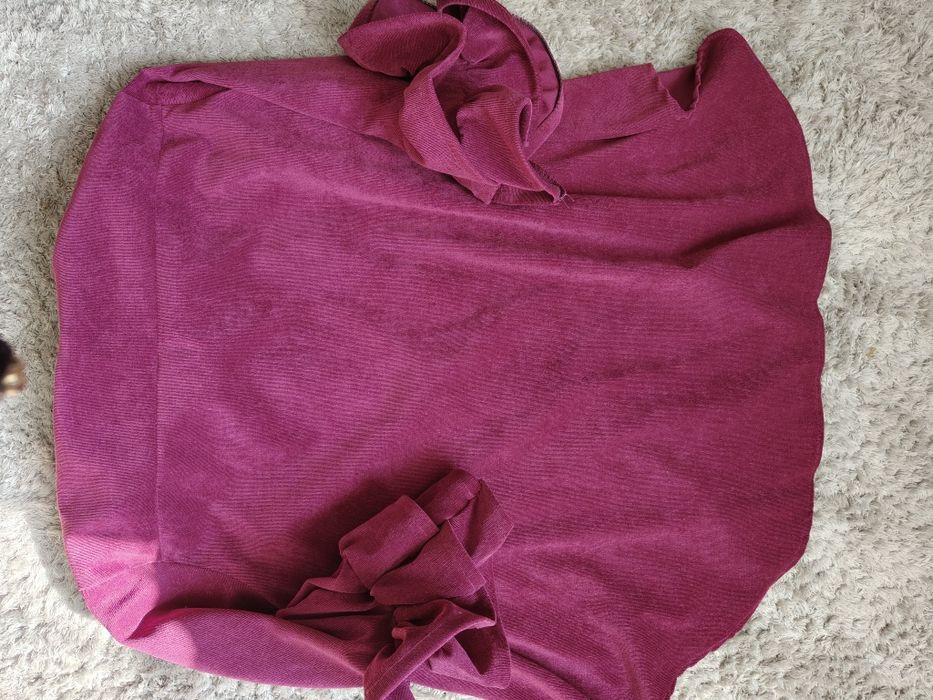 Narzutka koszula piękna fuksja oversize duża tulipan piękne rekawy