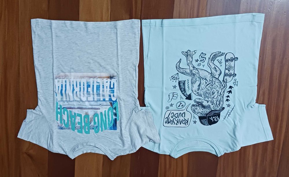 Conjunto de 8 t-shirts para criança - 7/8 anos