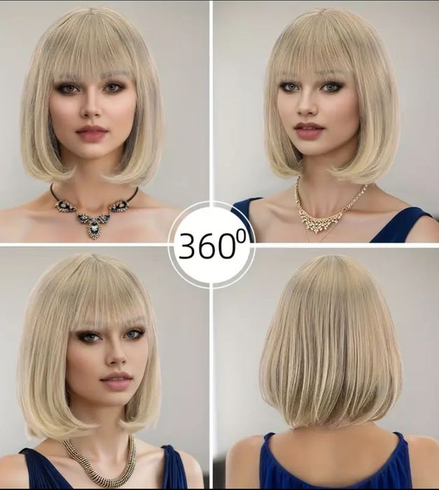 Peruka jasny blond mieszany