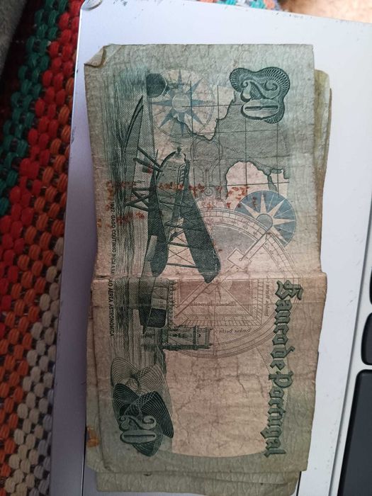 Conjunto de 3 notas de 20 Escudos - Almirante Gago Coutinho, 1978