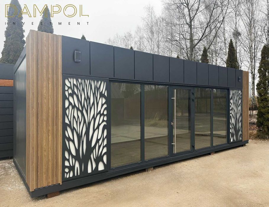 PAWILON KONTENER 8x3  800x300  gotowy od ręki. ocieplony, całoroczny