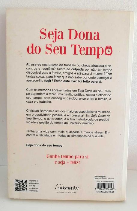 Livro - Seja dona do seu tempo - Christian Barbosa