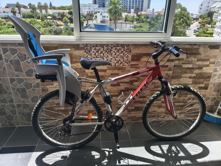 Bicicleta com cadeirinha de criança